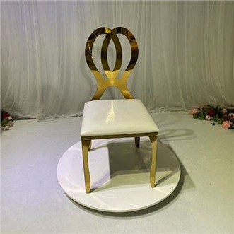 Yostiqli zanglamaydigan po'latdan yasalgan stul