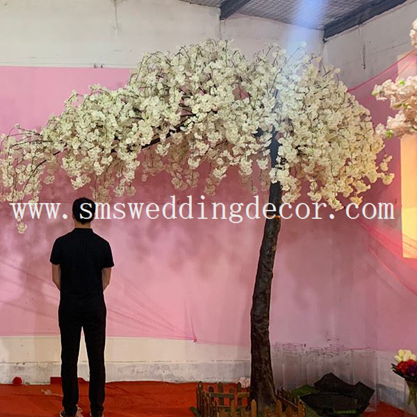 white cherry blossom tree fake