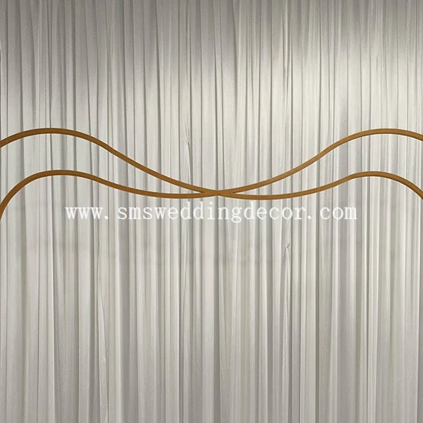 gold wedding arbor